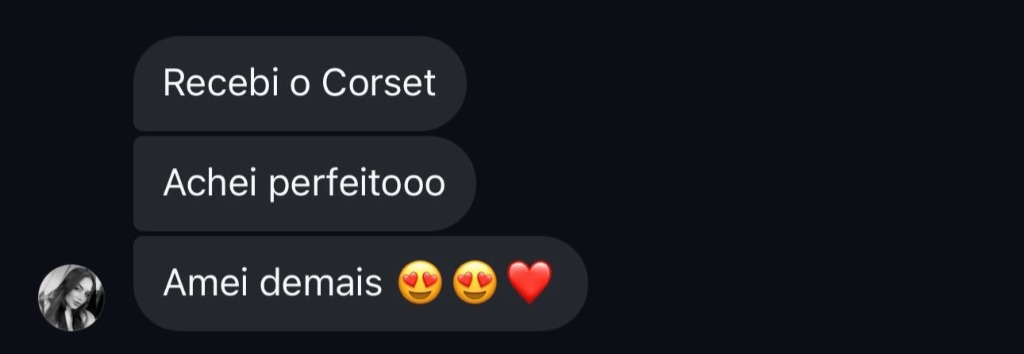 Feedback Cliente UseSensy - Recebi o Corset e achei perfeito