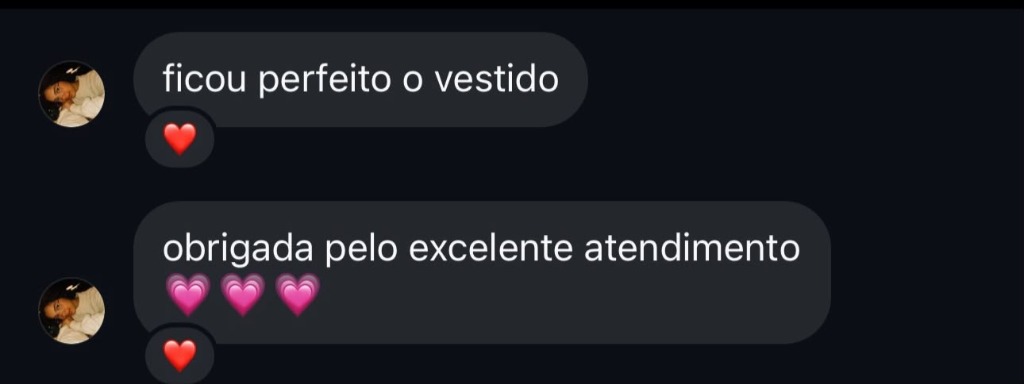 Feedback Cliente UseSensy - Ficou perfeito o vestido e excelente atendimento